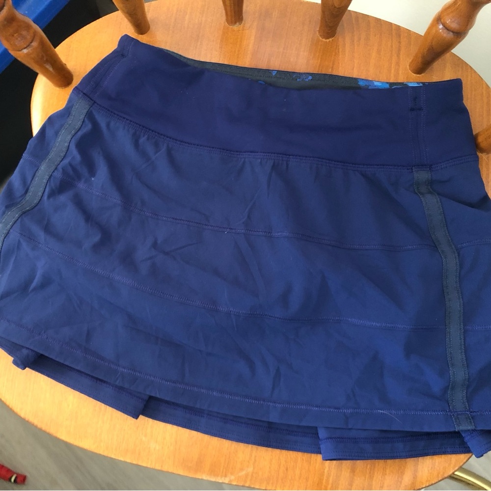 Navy Blue lululemon tennis Skirt - Picture 2 of 4